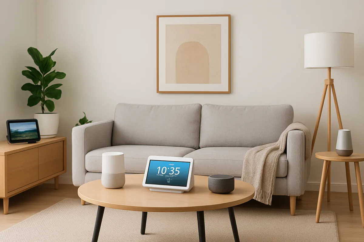 Best AI Gadgets in a modern living room setup