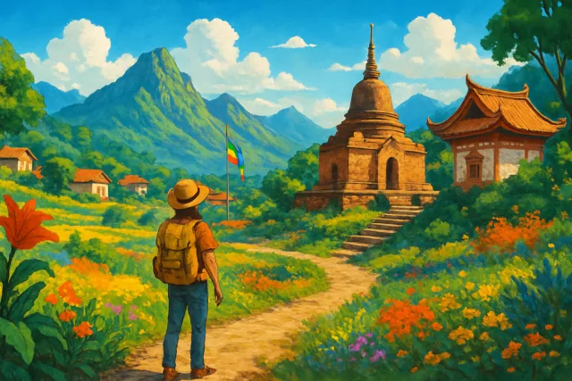 Budget travel destinations showcasing vibrant landscapes