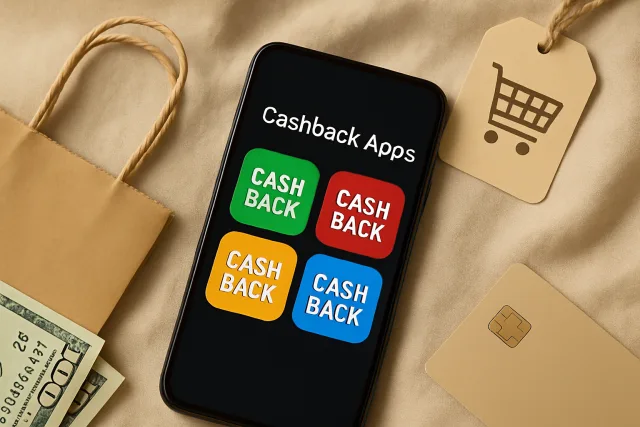 Best cashback apps displayed on a smartphone