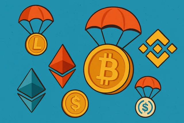 Best crypto airdrops illustration