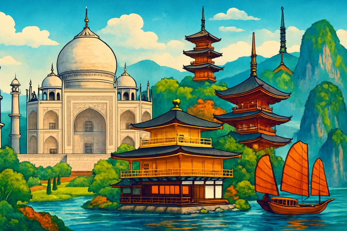 Best Places to Visit in Asia featuring iconic landmarks