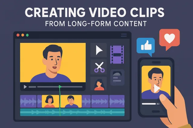 Clips From Long Form Content creation process