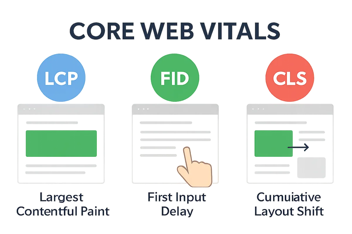 Core Web Vitals metrics illustration