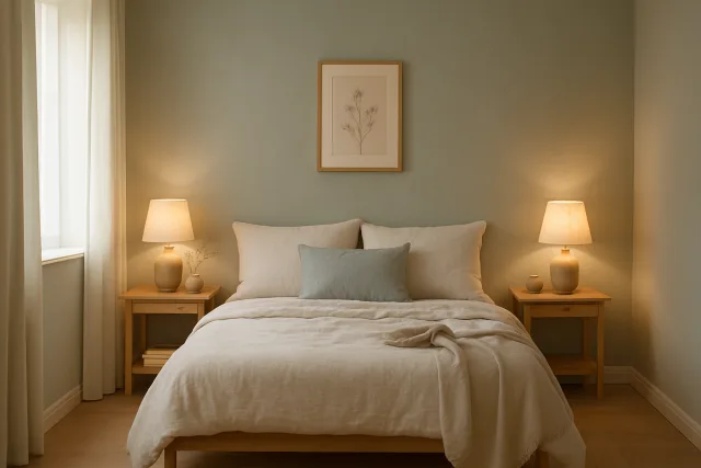 A peaceful bedroom environment for better sleep