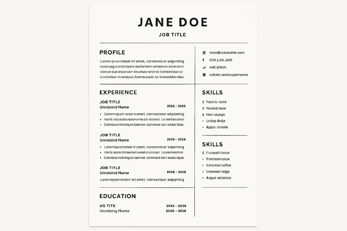 How to write a resume guide