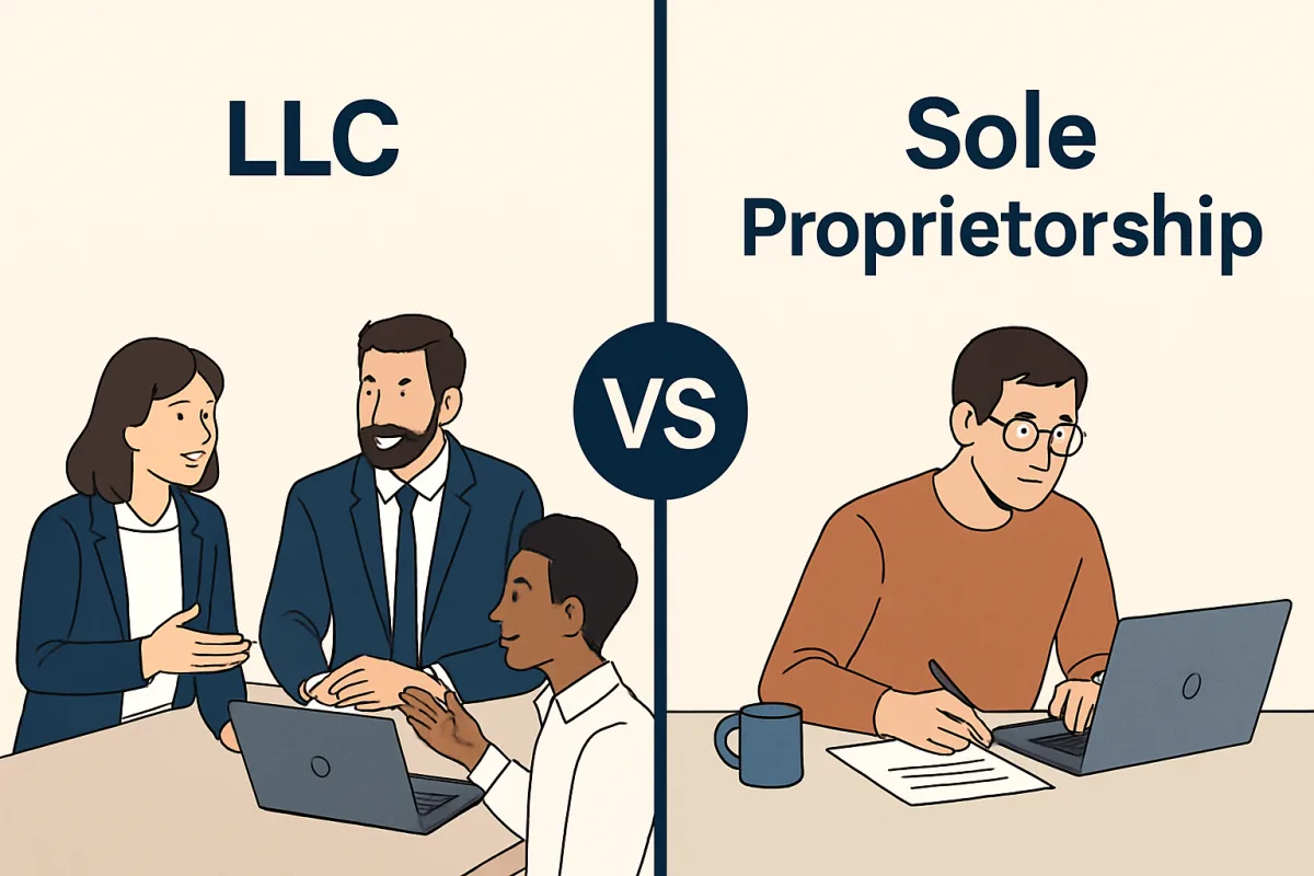 Comparison of LLC and Sole Proprietorship structures