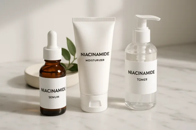 Niacinamide skincare products comparison