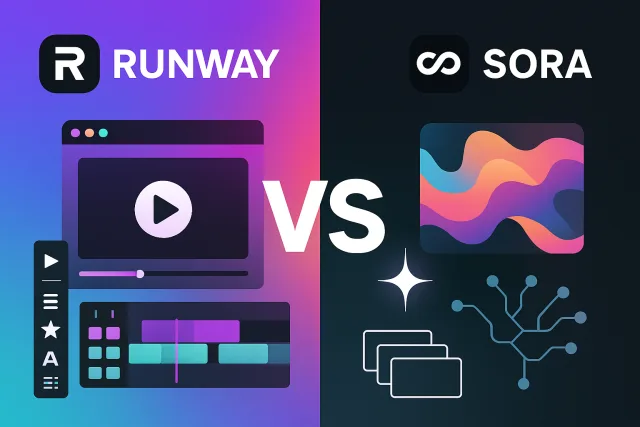 Runway vs Sora comparison image