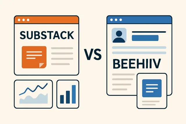 Comparison of Substack and Beehiiv newsletter platforms